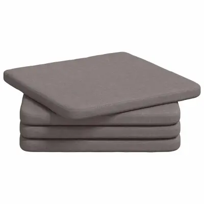 vidaXL Sedežne blazine 4 pcs Taupe 40 x 40 x 3 cm blago