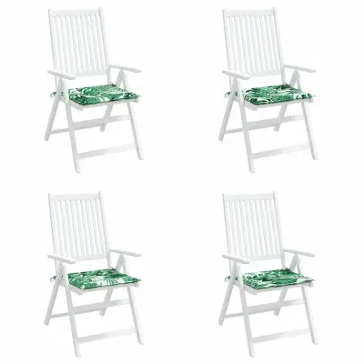 vidaXL Blazine za stole 4 pcs Vzorec lista 50 x 50 x 4 cm