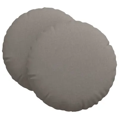 vidaXL Sedežne blazine 2 pcs Taupe Ø80 x 29 cm blago