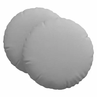 vidaXL Sedežne blazine 2 pcs Oblačno siva Ø80 x 29 cm blago