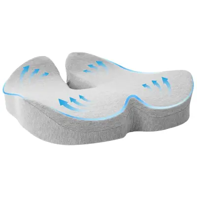 vidaXL Vzglavnik z blazino Svetlo siva 50 x 43 x 10 cm Bombaž