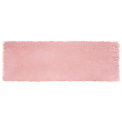 vidaXL Lažna Ovčja Koža Preproga Tafalla Roza 80 x 250 cm Poliester