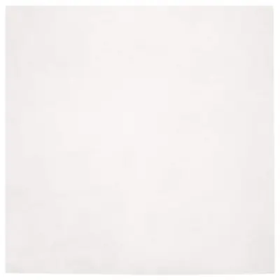 vidaXL Umetno zajčje preproga Olite Bela 120 x 120 cm Poliester