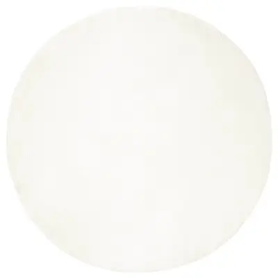 vidaXL Umetno zajčje preproga Olite krema Ø 120 cm Poliester