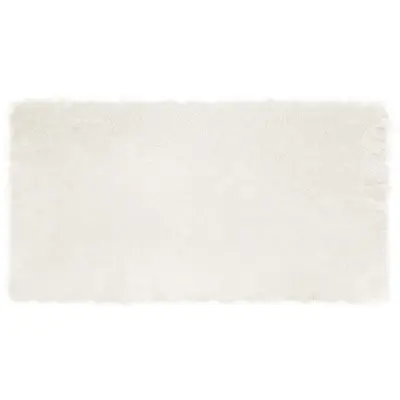 vidaXL Lažna Ovčja Koža Preproga Tafalla Bela 80 x 150 cm Poliester