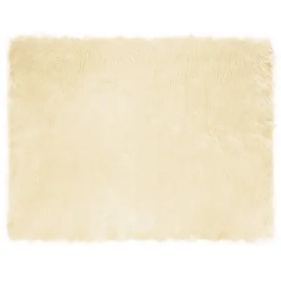 vidaXL Lažna Ovčja Koža Preproga Tafalla krema 240 x 340 cm Poliester