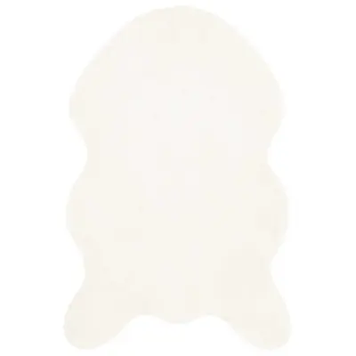 vidaXL Umetno zajčje preproga Olite krema 60 x 90 cm Poliester