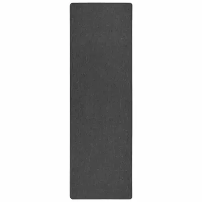 vidaXL Preproga za tek Temno siva 80 x 500 cm 100% polipropilen