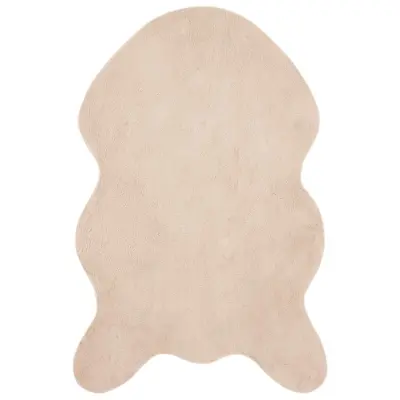 vidaXL Umetno zajčje preproga Olite Taupe 80 x 120 cm Poliester