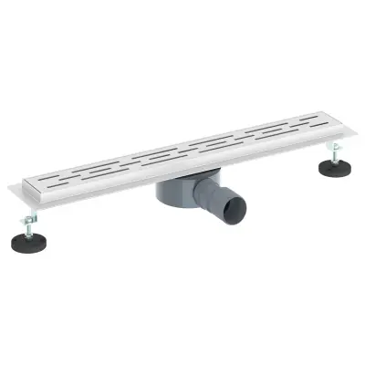 vidaXL 362-stopinjski odtočni pokrov z vodilnim dizajnom srebrna 60 cm