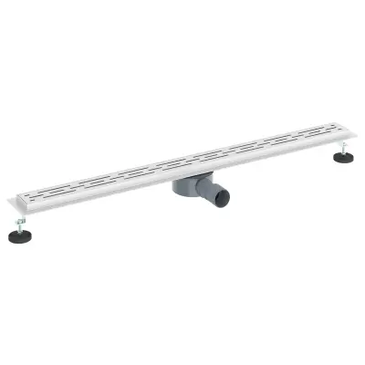 vidaXL 362-stopinjski odtočni pokrov z vodilnim dizajnom srebrna