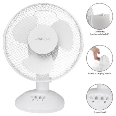 VL 3601 WH namizni ventilator 23cm bele barve