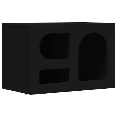 vidaXL TV omarica Črna 60 x 35 x 40 cm Konstruiran les