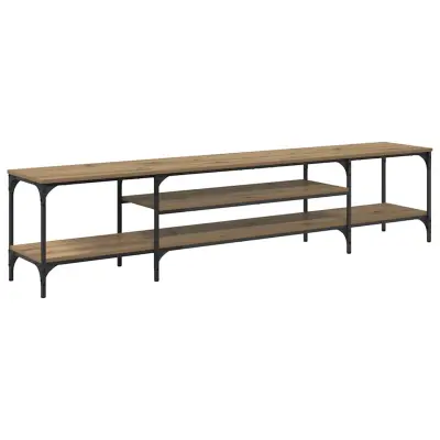 vidaXL TV omarica Umetni hrast 201 x 35 x 45 cm