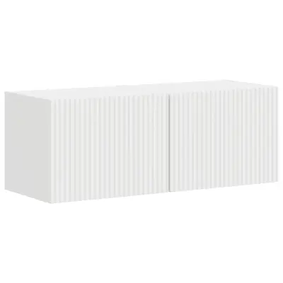 vidaXL TV stenska omara 2 pcs Bela 60 x 31 x 29.5 cm Konstruiran les