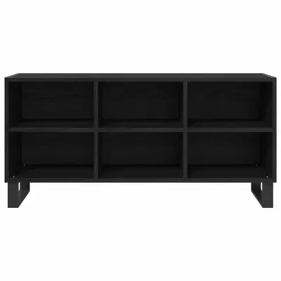 vidaXL TV omarica Črna Orehovina 103,5 x 30 x 50 cm Konstruiran les