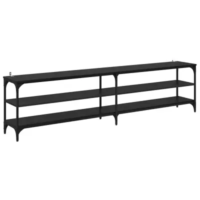 vidaXL TV omarica Črna Orehovina 200 x 30 x 50 cm