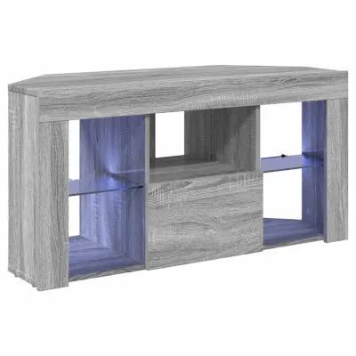 vidaXL Kotna LED TV omarica Siva Sonoma 106 x 40 x 50 cm