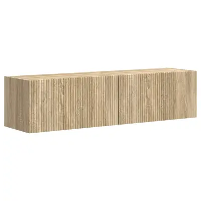 vidaXL TV stenska omara 2 pcs Sonoma 60 x 31 x 29.5 cm Konstruiran les