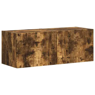 vidaXL TV stenska omara 2 pcs Dimljeni oreh 60 x 31 x 29.5 cm