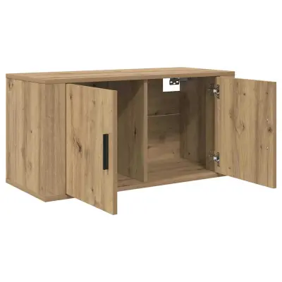 vidaXL Kabinet za televizor na steni artisan hrast 80 x 34.5 x 40 cm