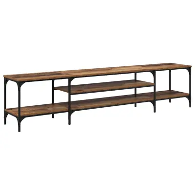 vidaXL TV omarica Star les 201 x 35 x 45 cm Inženirski les in železo