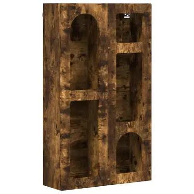 vidaXL Viseča omarica Dimljeni oreh 59 x 20 x 100 cm Konstruiran les