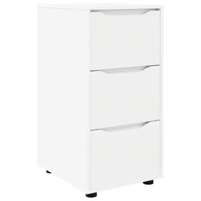 vidaXL Omarica za shranjevanje Bela 40 x 48 x 81 cm Konstruiran les