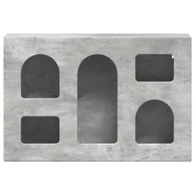 vidaXL Viseča omarica Betonsko siva 60 x 20 x 40 cm Konstruiran les