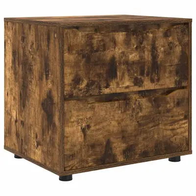 vidaXL Omarica za shranjevanje Dimljeni oreh 60 x 48 x 57 cm