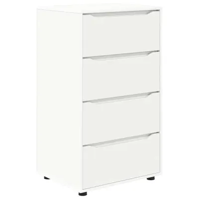 vidaXL Omare za shranjevanje 2 pcs Bela 60 x 48 x 105 cm