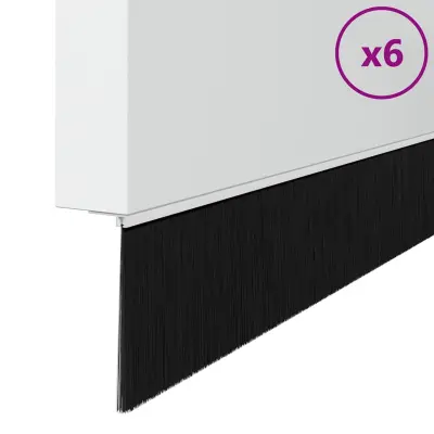 vidaXL Skrbniki za vrata z vijaki 6 pcs Bela 100 cm