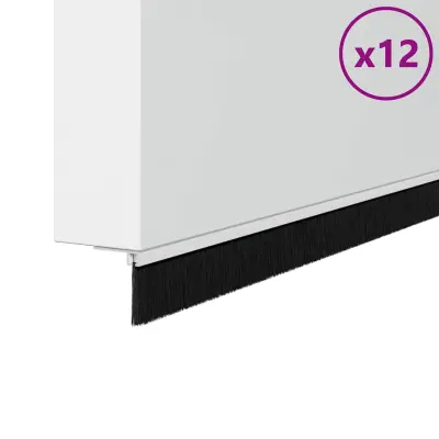 vidaXL Skrbniki za vrata z vijaki 12 pcs Bela 100 cm