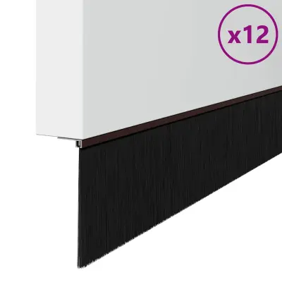 vidaXL Samolepljiva tesnila za vrata 12 pcs Rjava 100 cm