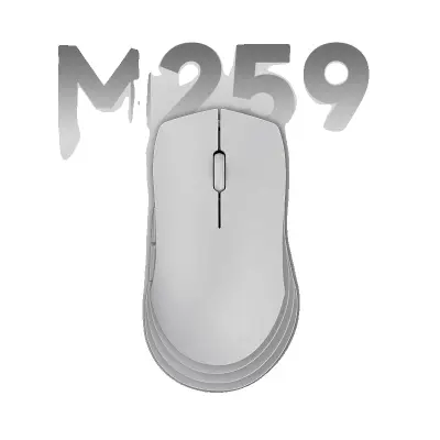 Brezžična igralna miška, lahka zasnova, vsestranska povezljivost -BELA