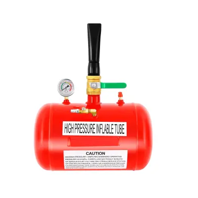 Kompressor za pnevmatike, kapaciteta 20L, učinkovit polnilec pnevmatik -Rdeča