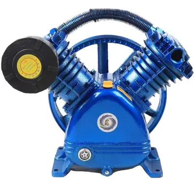 Kompresor zraka, 5.5 HP, dvojni cilinder -Modrá