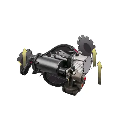 Kompresor z zračno vzmetenje, 450 vatov, 12V, dolžina 30.0 cm, širina 22.0 cm, za združljivost z Land Roverjem