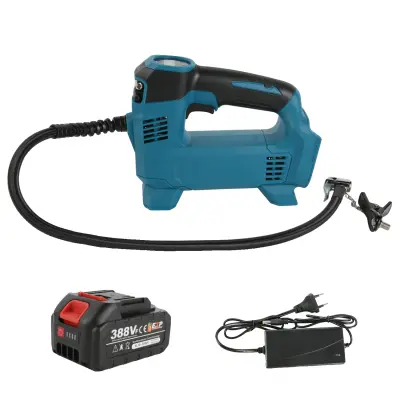 Električna zračna črpalka, Maksimalni zračni tlak 995Kpa, LED lučka, Pametni digitalni prikaz -Z 1x Baterijo