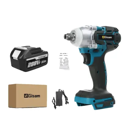 Električni udarni ključ, 520 N.M navora, brezkrtačni motor -1 Baterija