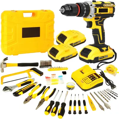 Brezžični vrtalnik, 25 + 3 nastavitve navora, 3 delovni načini -Z 2 ×Baterija(120 kosov)