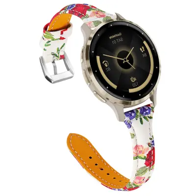 Tanka usnjena pašček v obliki črke T, združljiva z Garmin Venu 3S/Huawei GT4/5/6 41MM/42MM MultiColor