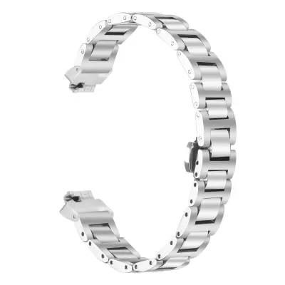 Eleganten pašček iz nerjavečega jekla, združljiv s Fitbit Inspire/Inspire 2/HR Silver