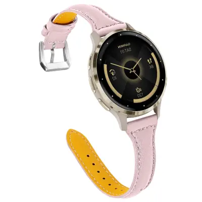 Tanka usnjena pašček v obliki črke T, združljiva z Garmin Venu 3S/Huawei GT4/5/6 41MM/42MM Pink