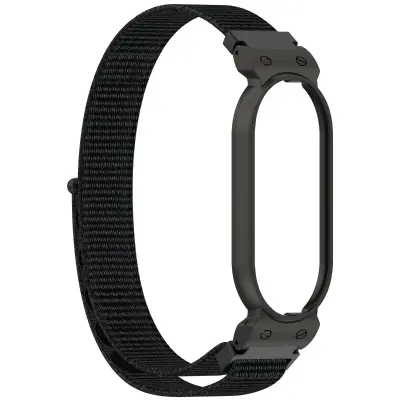 Združljiv najlonski trak z ježkom za PLAUD Notepin Ai - nastavljiv tkan pas Black