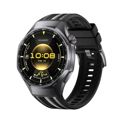 Združljiv s Huawei GT6 Pro 46 mm silikonski pašček za uro - Slog gumba Black