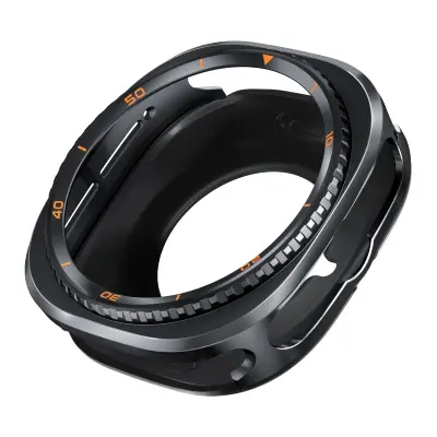 47mm Kovinsko Zaščitno Ohišje za Samsung Galaxy Watch Ultra 7/8C Black Orange