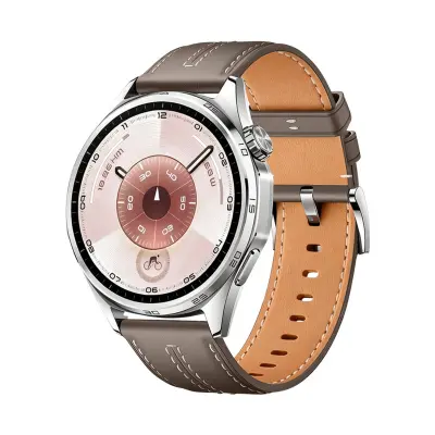 Združljiv s Huawei GT6 Premium usnjen pašček za uro s hitrimi sponkami - 22 mm Grey