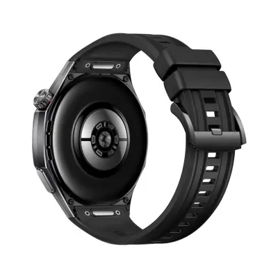 Združljiv s Huawei GT6 Pro 46 mm silikonski pašček za uro - stil gumba Black