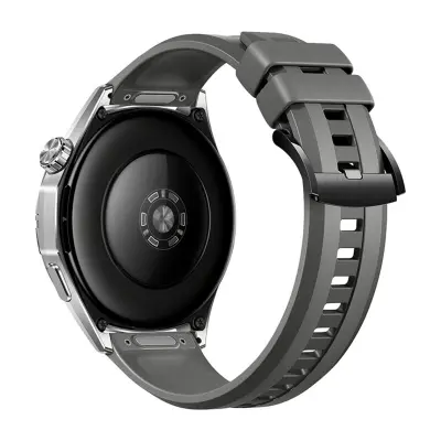 Združljiv s Huawei GT6 (22 mm) silikonski nadomestni pas - stil gumba Grey